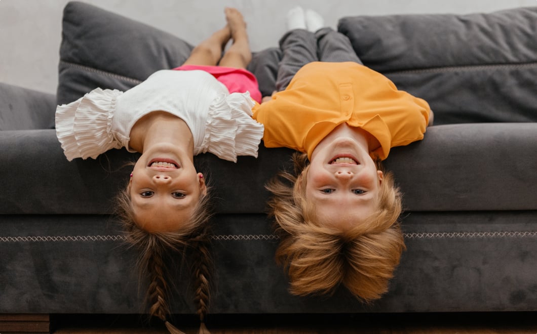 children-upside-down